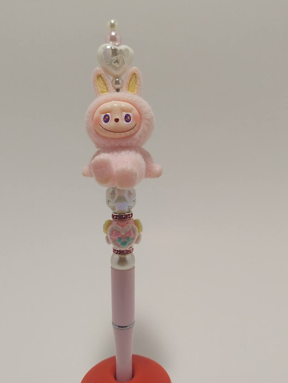 Pink Fuzzy Monster Pen #1